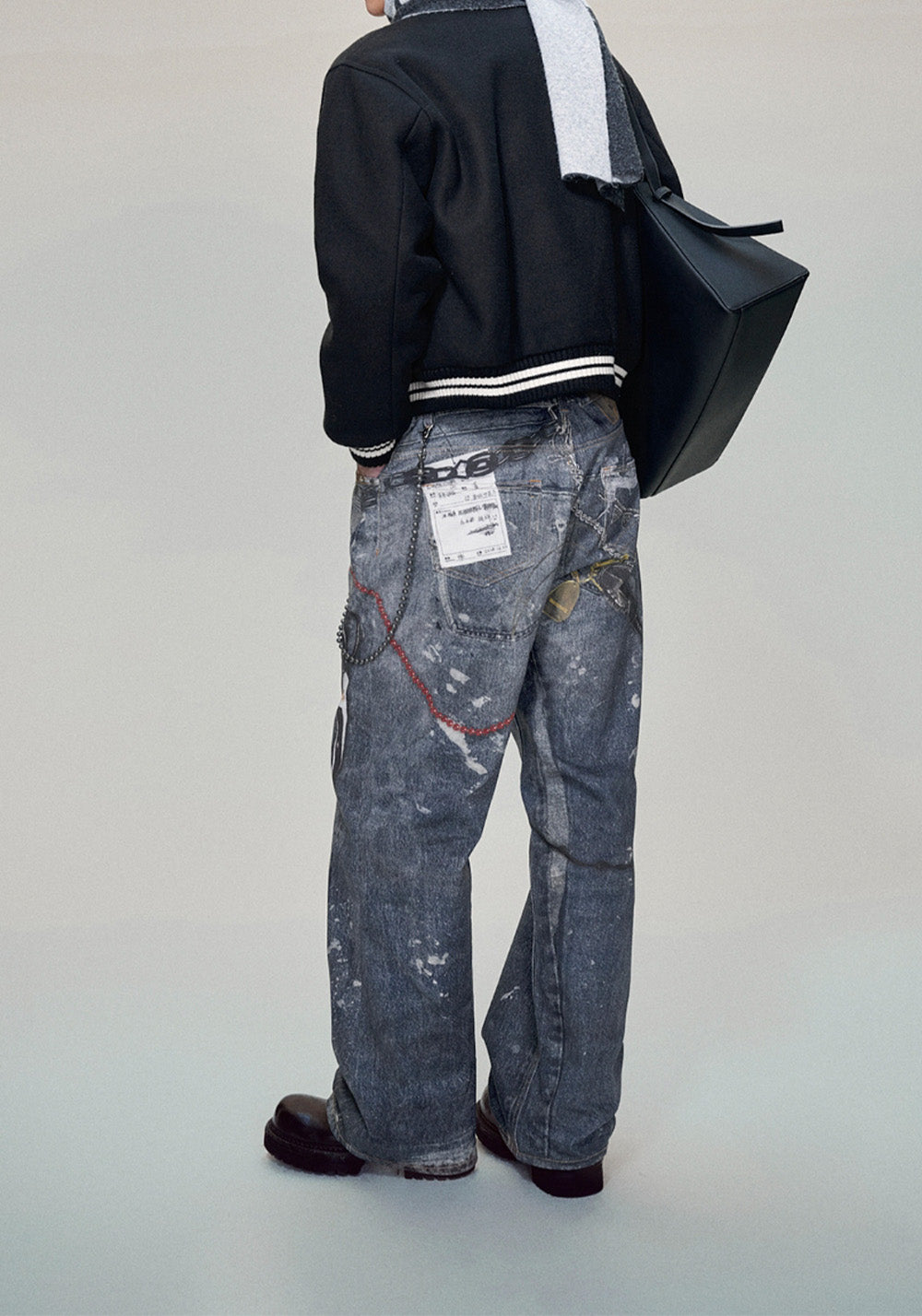 HAONANHUANG丨1981M Baggy Chain Jeans – Digital Print - PSYLOS 1, HAONANHUANG丨1981M Baggy Chain Jeans – Digital Print, Jeans, HAONANHUANG, PSYLOS 1